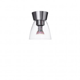 Bizzo ceiling D165 aluminium/clear glass E27