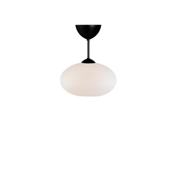 Bullo ceiling D270 flat black/opal glass E27