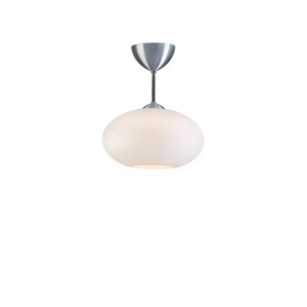 Bullo ceiling D270 aluminium/opal glass E27