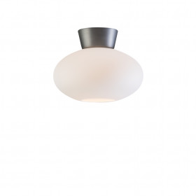 Bullo ceiling D270 oxide grey/opal glass E27