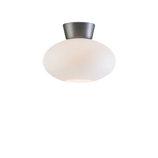 Bullo ceiling D270 oxide grey/opal glass E27