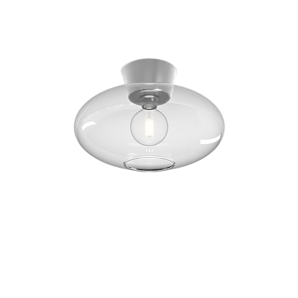 Bullo XL ceiling D380 aluminum/clear glass E27