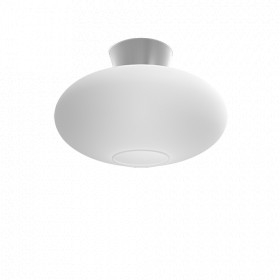 Bullo XL ceiling D380 aluminum/opal glass E27