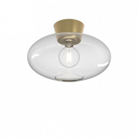 Bullo XL ceiling D380 brass/clear glass E27
