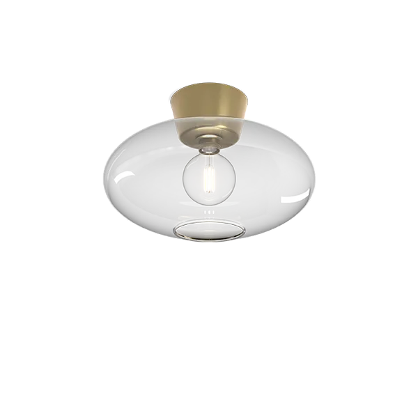 Bullo XL ceiling D380 brass/clear glass E27