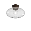 Bullo XL ceiling D380 oxide/clear glass E27