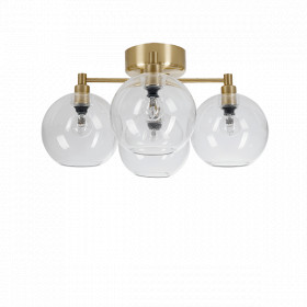 Gloria ceiling D460 brass/clear glass 4xE14