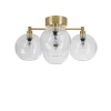 Gloria ceiling D460 brass/clear glass 4xE14