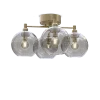 Gloria ceiling D460 brass/smoked glass E14
