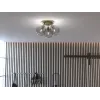 Gloria ceiling D330 brass/smoked glass E14