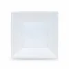 Set of reusable plates Algon Squared White Plastic 18 x 18 x 4 cm (24 Units)