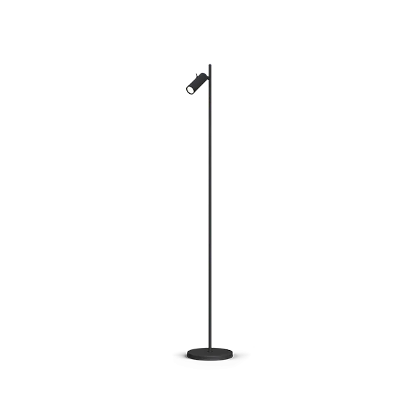 Cato Slim floor lamp flat black single GU10 mini