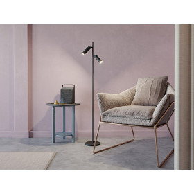 Cato Slim floor lamp flat black double GU10 mini