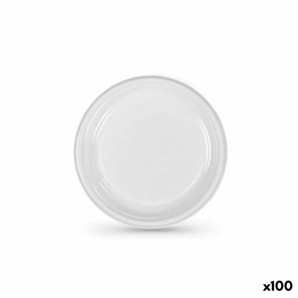 Daugkartinio naudojimo plokščių rinkinys Algon Balta Plastmasinis (6 vnt.)