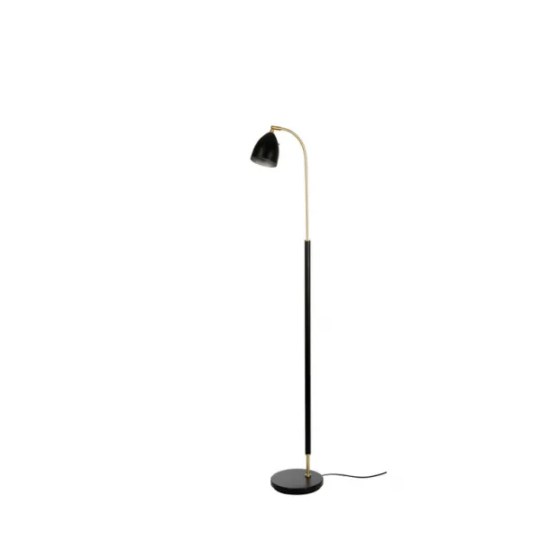Deluxe floor lamp black/brass MR16