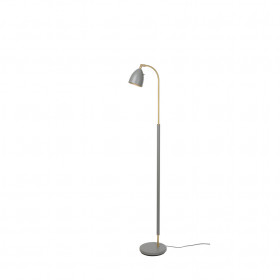 Deluxe floor lamp warm grey/brass MR16