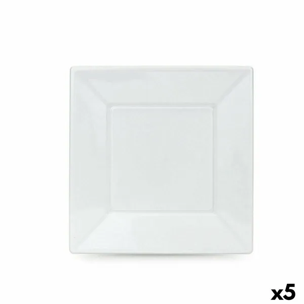 Daugkartinio naudojimo plokščių rinkinys Algon Balta Plastmasinis 23 x 23 x 1,5 cm (36 Vienetai)