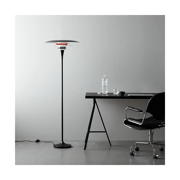 Diablo floor lamp D500 flat black/glossy red E27