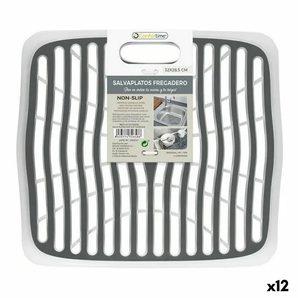 Neslystantis kilimėlis Confortime 32 x 29 x 1 cm (12 vnt.)