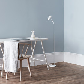 Tyson floor lamp white structure GU10