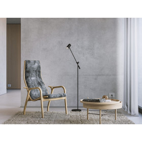 Tyson floor lamp tilt black structure GU10