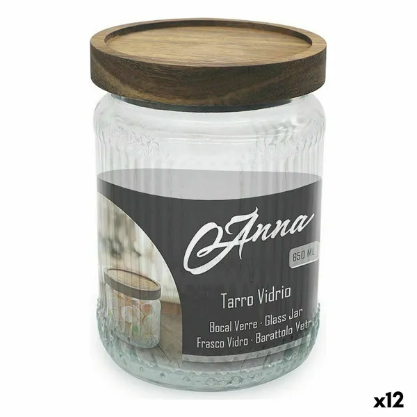 Stiklainis Anna stiklas 650 ml 10 x 14 cm (12 vnt.)