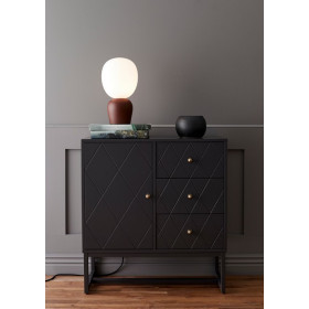 Buddy table lamp dark rust/opal glass G9