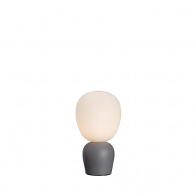 Buddy table lamp concrete structure/opal glass G9