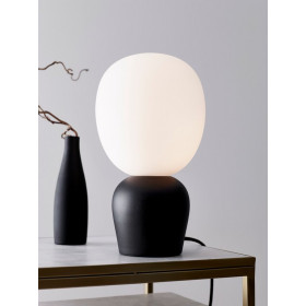 Buddy table lamp black structure/opal glass G9