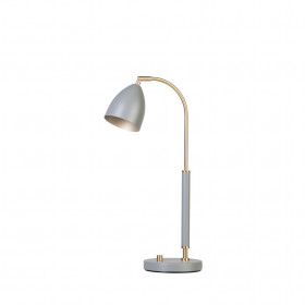 Deluxe table lamp warm grey/brass MR16