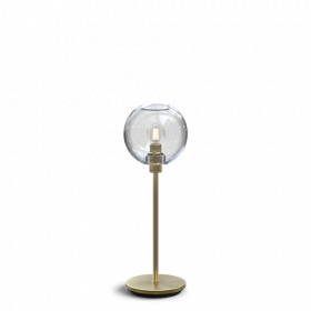 Gloria table lamp brass/clear glass E14