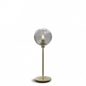 Gloria table lamp brass/smoked glass E14