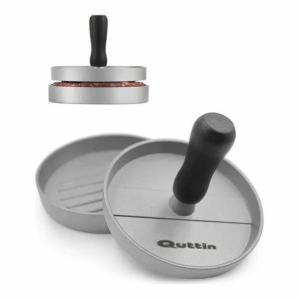 Burger Spauda Quttin Metalinis Sidabras 12 x 9 cm