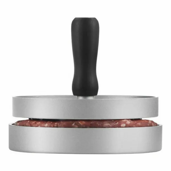 Hamburgeru prese Quttin Metāls Sudrabains 12 x 9 cm