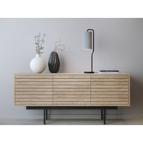 Pensile table lamp black structure E27