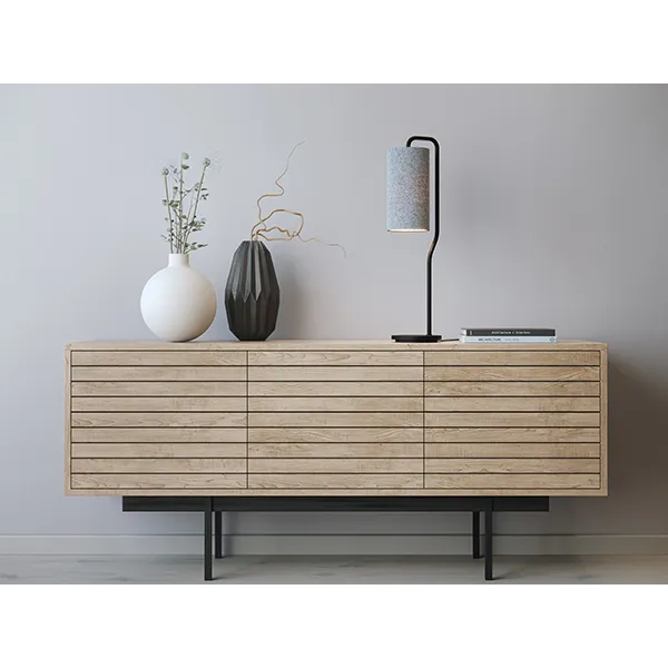 Pensile table lamp black structure E27