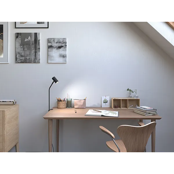 Tyson table lamp for table top black structure GU10