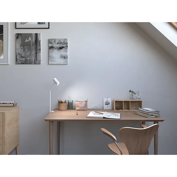 Tyson table lamp for table top white structure GU10