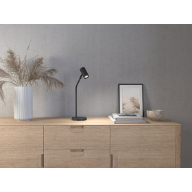 Tyson table lamp black structure GU10