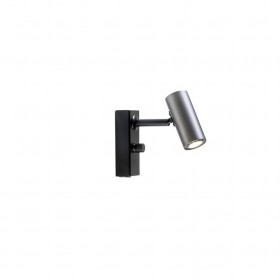 Cato wall lamp oxide grey/black single GU4/MR11