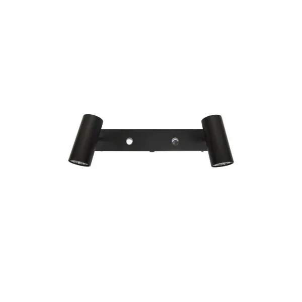 Cato wall lamp flat black double GU4/MR11