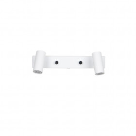 Cato wall lamp flat white double GU4/MR11