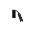 Cato Slim wall lamp flex flat black GU10 mini