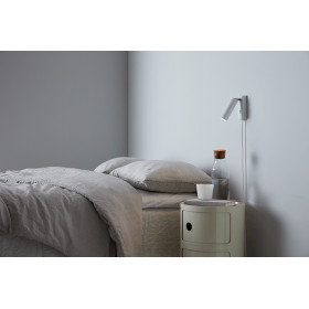 Cato Slim wall lamp flat white GU10 mini