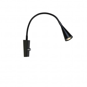 Ledro wall lamp flat black MR16