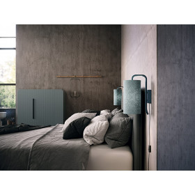 Pensile wall lamp S azurite E27