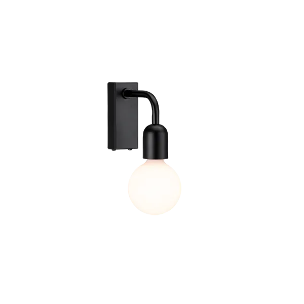 Regal wall lamp 1 IP44 flat black E27
