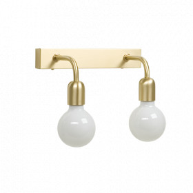 Regal wall lamp 2 IP44 polished brass E27