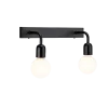 Regal wall lamp 2 IP44 flat black E27