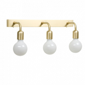 Regal wall lamp 3 IP44 polished brass E27